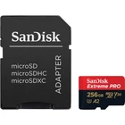 Карта пам'яті SanDisk Extreme PRO microSDXC 256GB (UHS-I U3) W-140 MB/s, R-200 MB/s Class 10 A2 V30 (SDSQXCD-256G-GN6MA) + SD Adapter