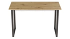 Стіл письмовий Кнап 2 Ferrum-decor 750x1000x600 Чорний метал ДСП Дуб Артізан 16 мм (KNAP2006)