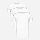 Набір футболок бавовняних чоловічих Calvin Klein Underwear 000NB4011E-100 M 3 шт Білий (8719853080719) - зображення 1