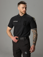 Поло тактическое мужское BEZET Полиция 9983 XL Черное (2000140466436) - изображение 12