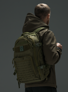 Рюкзак тактичний чоловічий BEZET Soldier 9953 Хакі (2000105901040) - зображення 6
