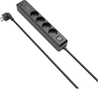 Listwa przeciwprzepięciowa Hama 4 gniazda - 2 x USB Type-C - USB Type-A 1.4 m Black (4047443497451) - obraz 1
