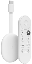 Odtwarzacz multimedialny Google Chromecast Google TV 4K UHD 2160p Snow (GA01919-NL) - obraz 1