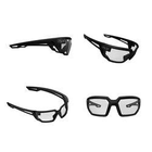 Тактичні окуляри Mechanix Type-X - чорна оправа / прозора лінза - зображення 3
