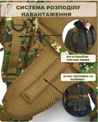Тактический рюкзак от 70 до 100 л. MADORU для походов, охоты, кемпинга, пиксель - изображение 6
