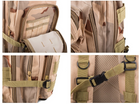 Рюкзак тактичний штурмовий Dominator, військовий 30L (камуфляж світло коричневий) ON-077 - зображення 6