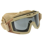 Тактичні захисні окуляри, балістичні окуляри зі змінними лінзами (койот) ON-073 - зображення 1