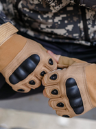 Тактичні перчатки, рукавички армійські без пальців (койот) ON-011 - изображение 5