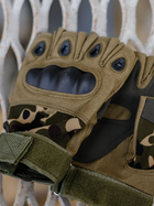 Тактичні перчатки, рукавички армійські без пальців (камуфляж) ON-014 - зображення 3