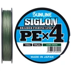 Шнур Sunline Siglon PE х4 150m (темно-зелений) #0.8/0.153mm 12lb/6.0kg
