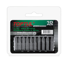 Набор бит 1/4" L25мм PH2 10ед на блистере, Toptul, FSBA0802G