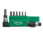 Набор бит 1/4" TORX T10H-T40H + Гобр.перех. 8ед. TOPTUL GAAL0801