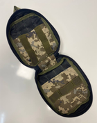 Подсумок для аптечки M-KET Пиксель военный с 2 карманами и резинками крепление на тактический пояс или систему MOLLE размеры 19х14х8 см - изображение 7