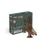3D Пазл Картонний Cartonic GOLDEN GATE BRIDGE Міст Золота Брама 63 деталі