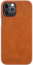 Etui z klapką Nillkin Qin Leather Case do Apple iPhone 12 Pro Max Brown (6902048201675) - obraz 3