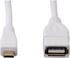 Адаптер Hama micro-USB - USB Type-A White (4007249545183) - зображення 2