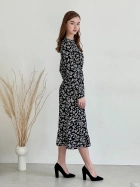 Платье миди весеннее женское Merlini Фори 700001202 2XL-3XL Черное (MER700001202_3) - изображение 4