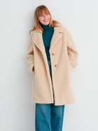 Эко шуба женская Uniqlo 979598795 M Бежевая (1159797609)