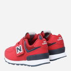 Buty sportowe dziecięce dla dziewczynki New Balance 574 IV574CR1 21 (5US) Czerwone (196307117906) - obraz 4