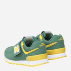 Buty sportowe chłopięce New Balance 574 IV574CJ1 22.5 (6US) Zielony/Żółty (196307118217) - obraz 4