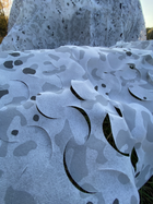 Сетка бесшумная маскировочная камуфляжная ТМ GERC 5х8 м зима (SMW-1_23 5/8) - изображение 4