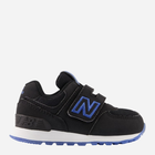 Buty sportowe chłopięce New Balance 574 IV574IG1 20 (4US) Czarne (196307215138) - obraz 1