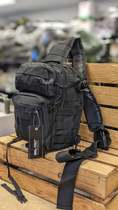 Рюкзак однолямковий Чорний Mil-Tec One Strap Assault Pack SM Schwarz (14059102-9) - зображення 4