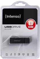 Флеш пам'ять Intenso Alu Line Blister 8GB USB 2.0 Black (3521461) - зображення 3