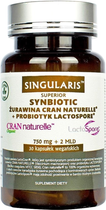 Дієтична добавка Singularis Superior Synbiotic Cran Naturelle cranberry + Probiotic Lactospore 30 капсул (5903263262633) - зображення 1
