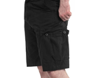 Тактичні шорти Brandit BDU (Battle Dress Uniform) Ripstop black, чорний XL - зображення 5