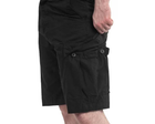 Тактичні шорти Brandit BDU (Battle Dress Uniform) Ripstop black, чорний 2XL - зображення 5