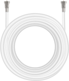 Kabel Arcas Koaksjalny-F - Koaksjalny-F 20 m White (93720020) - obraz 1