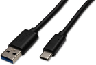 Kabel Captiva USB Type A - USB Type-C 1 m Black (4046373802908) - obraz 1