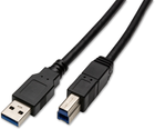 Kabel Captiva USB Type A - USB Type-B 3 m Black (4046373802939) - obraz 1