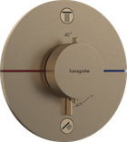 Смеситель скрытого монтажа по термостату HANSGROHE SHOWER SELECT COMFORT S 15554140, бронза сатин
