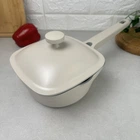 Ковш с крышкой 1.9 л Бежевый Алюминий для всех типов плит Panna PEPPER