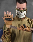 Тактические беспалые перчатки M койот (11137) - изображение 4