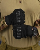 Тактические беспалые перчатки 2XL черные (10953) - изображение 4