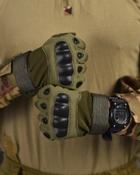 Тактичні безпальні рукавички XL олива (11136) - зображення 3