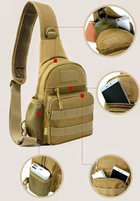 Тактична сумка-слінг Survival Койот - зображення 7