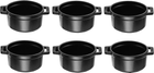 Набір mini cocotte Staub Black 6 елементів 10 см (1003530)