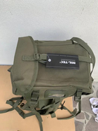 Рюкзак сумка Mil-Tec 65 - 80 л Хаки двухлямковый с регулируемыми ремнями креплением для каримата из водонепроницаемого полиэстра полевой для походов - изображение 3
