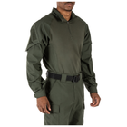 Рубашка тактическая под бронежилет 5.11 Tactical Rapid Assault Shirt S TDU Green - изображение 2