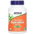 Натуральная добавка Now Foods Spirulina Спирулина 500 мг таблетки