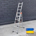 Лестница Техпром 3х6 алюминиевая трехсекционная универсальная (3,37 м)