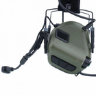 Активні захисні навушники Earmor M32X MARK3 ARC (FG) Olive з гарнітурою та кріпленням на шолом (96-00052) - зображення 3