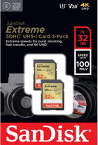 Zestaw kart pamięci SanDisk Extreme SDHC UHS-I 32GB (SDSDXVT-032G-GNCI2) - obraz 2