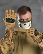 Тактические штурмовые полнопалые перчатки 2XL койот (11837) - изображение 2