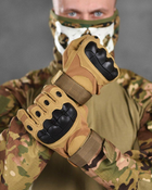 Тактические штурмовые полнопалые перчатки 2XL койот (11837) - изображение 3