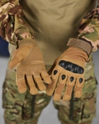 Тактичні повнопалі рукавички L койот (11134) - зображення 3